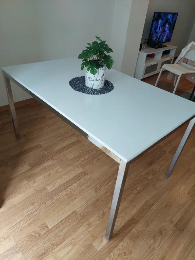 Mesa Comedor Ikea Blanca Lacada