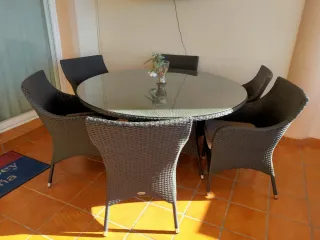 Mesa y sillas de jardín/terraza