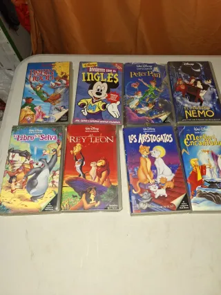 Lote 8 Películas Disney VHS