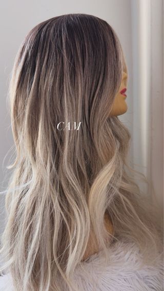 Peluca Flavia Beige y Marrón