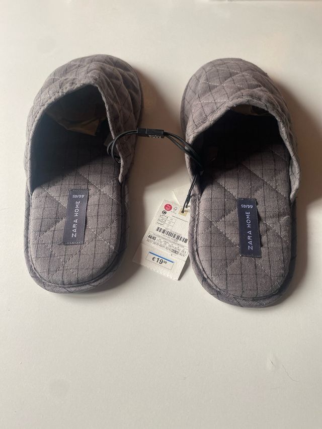 Zapatillas Zara Home Hombre 44/45 Gris