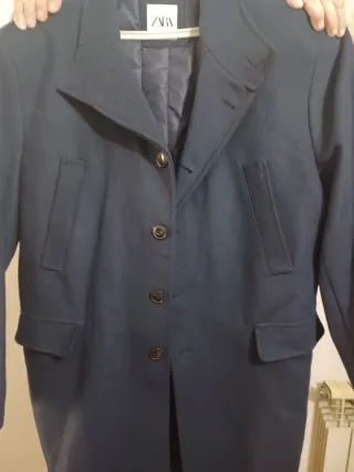 Chaquetón Zara Azul Hombre