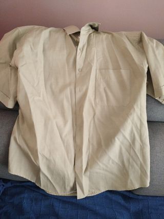 Camisa de hombre beige