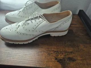 Zapatos Oxford Krack Blancos Talla 39