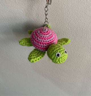 Llavero Tortuga Crochet Hecho a Mano