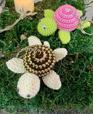 Llavero Tortuga Crochet Hecho a Mano