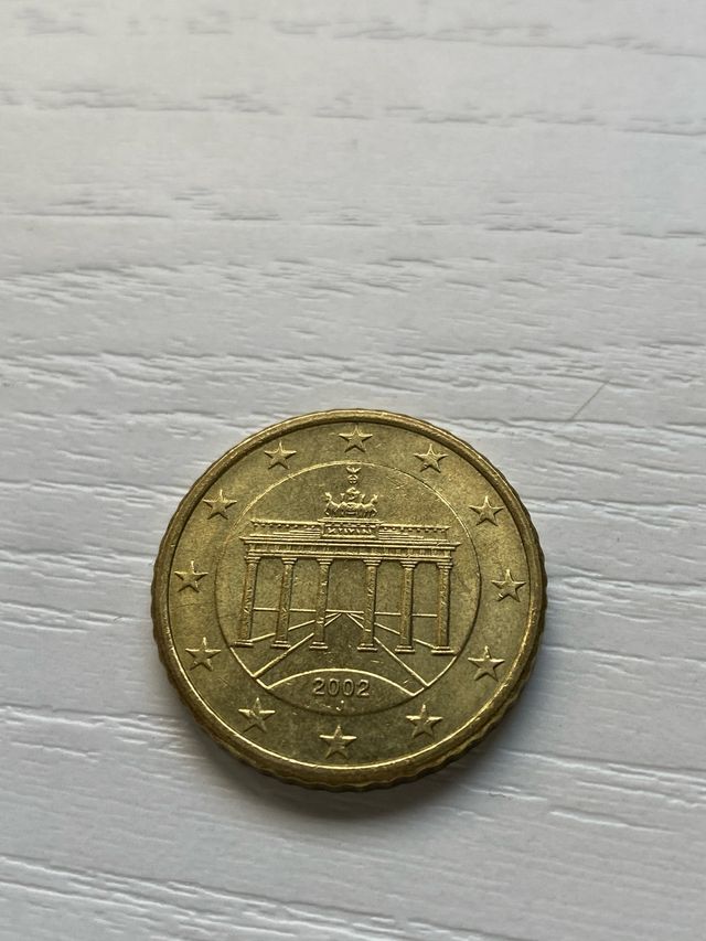 Moneda 50 céntimos Alemania 2002