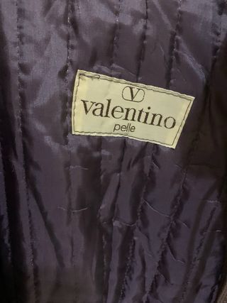 Valentino Giacca in Pelle Marrone