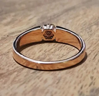 Anillo de Plata  con Diamantes