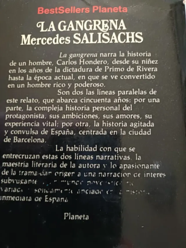 La Gangrena. Mercedes Salisachs.Tapas blandas .