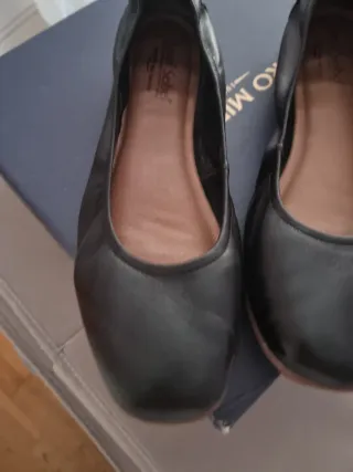 Manoletinas Josef Seibel Piel Negra Talla 41