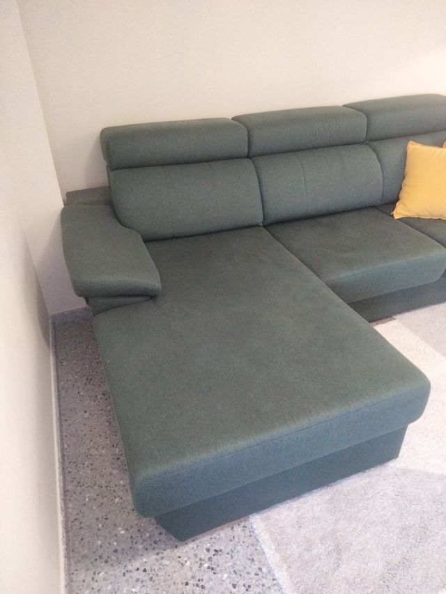 Sofá Cama Chaise Longue Verde