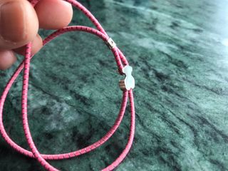 Pulsera Plata TOUS Oso Rosa