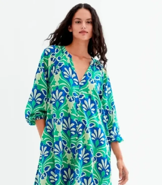 OYSHO - vestido bohemio estampado