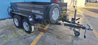 REMOLQUE TANDEM TURISMO CON RAMPAS Y BASCULANTE