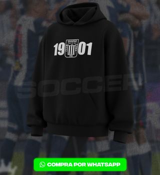 Sudadera Alianza Lima Negra 1901