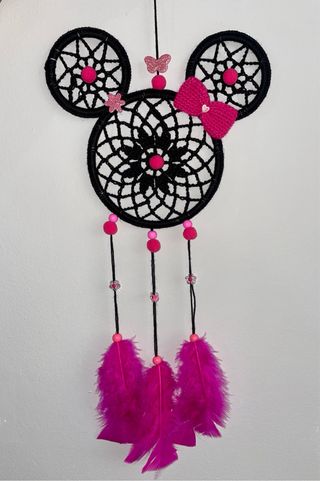 Atrapasueños Minnie Crochet Hecho a Mano