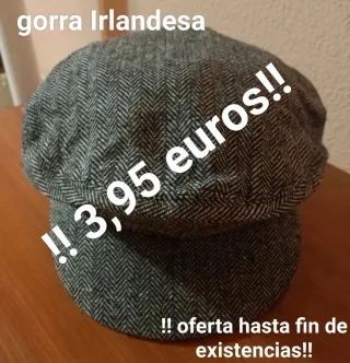 Gorra Irlandesa espiga negra