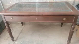 Mesa de centro madera y cristal