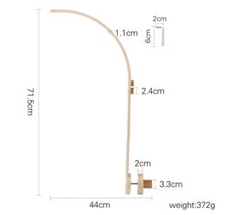 Soporte móvil cuna madera