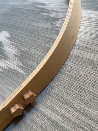 Soporte móvil cuna madera