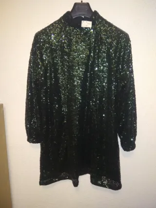 Vestido lentejuelas H&M Talla M