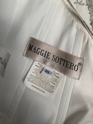 Vestido Novia Pedrería Cola Talla M