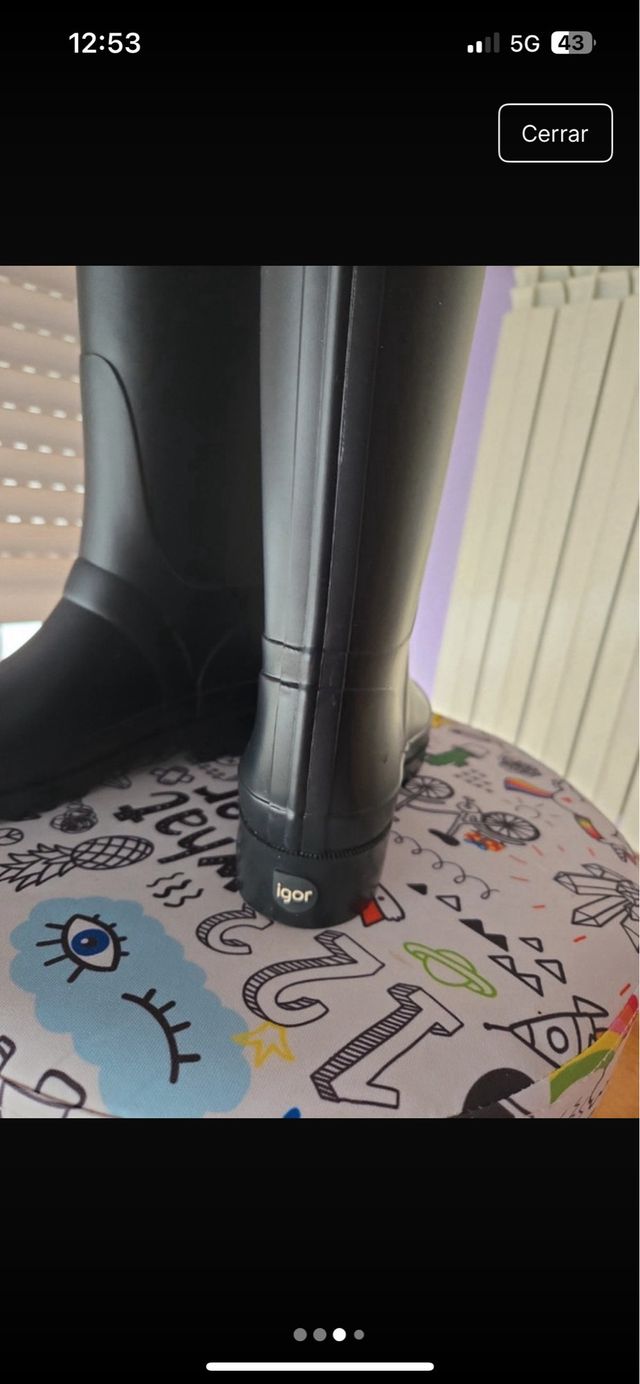 Botas de agua Igor Talla 36-37 Negras