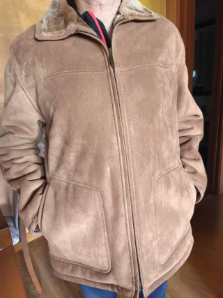 Cazadora de ante marrón