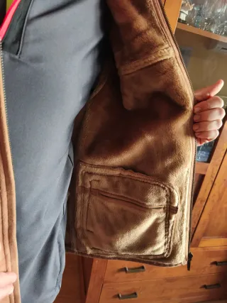 Cazadora de ante marrón