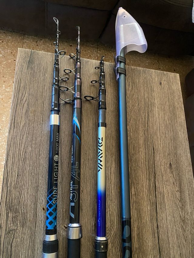Carretes de pesca y cañas de pescar 
