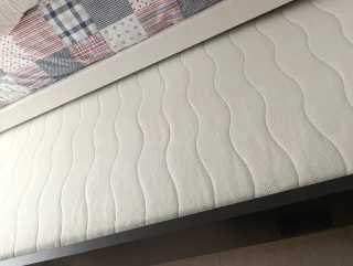 CAMA TREN+ COLCHONES+ COLCHONES DE LATEX + EDREDON