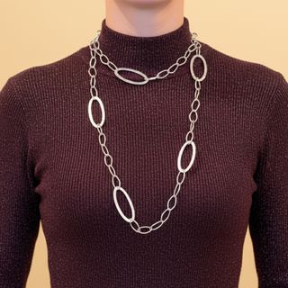 Collar Tous Plata 925 Anillas Ovales