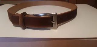 Cinturón mujer pelo sintético marrón