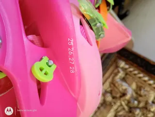 2 Patines en línea rosas para niñas.