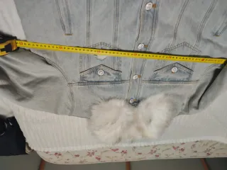 Abrigo vaquero Desigual XL con cuello desmontable 