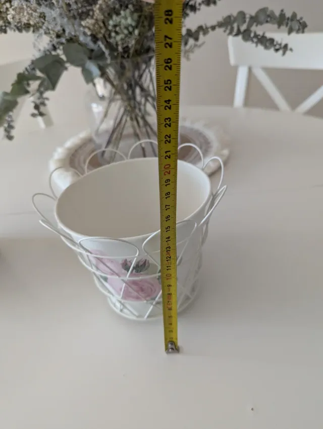 Set di 2 fioriere floreali decorative