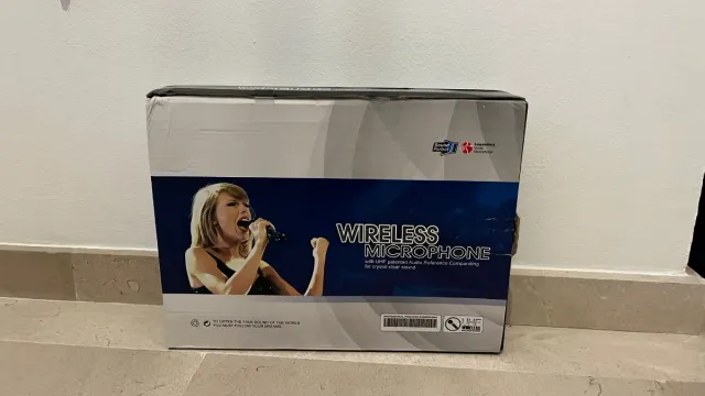 Micrófono Inalámbrico UHF Negro