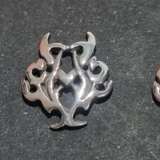 Pendientes Tribales Punk Plateados 80s