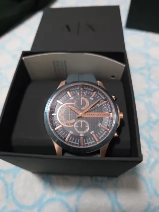 Reloj Armani Exchange Dorado y Verde Azulado