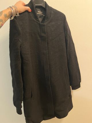 Cappotto nero Pull&Bear
