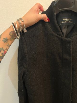 Cappotto nero Pull&Bear