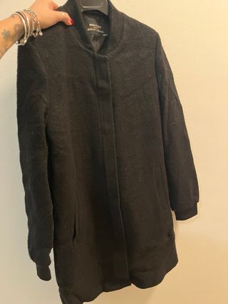 Cappotto nero Pull&Bear