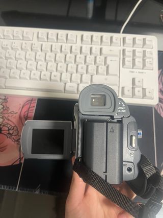 Videocámara JVC Plata y Negra