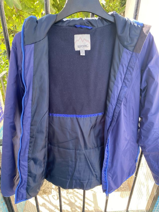 Chaqueta Regatta azul con capucha Talla 36 / S