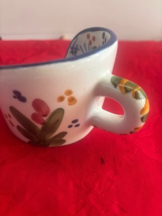 Portacandele ceramica dipinto a mano