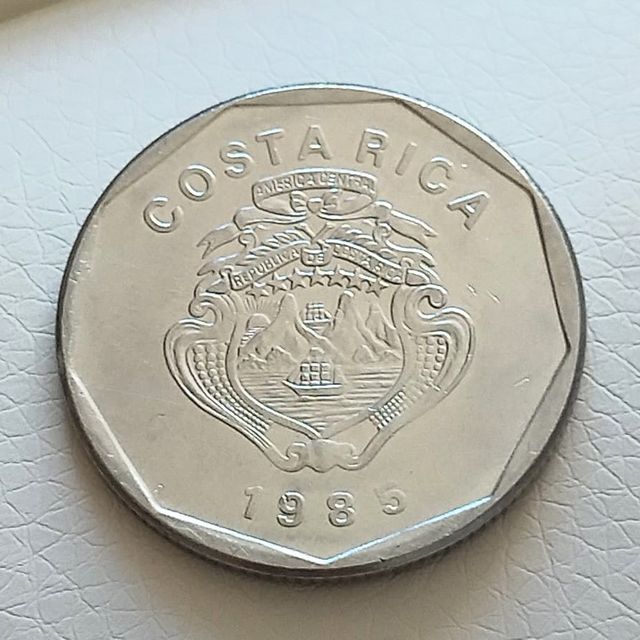 Moneda 20 Colones Costa Rica de 1985