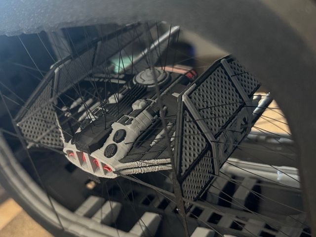 Caza Star Wars en suspensión