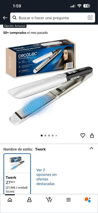 Cecotec Plancha de Pelo Profesional Twerk