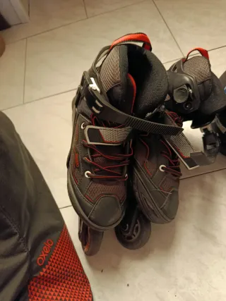 Patines en línea Talla 35-38 + Casco y Proteccione